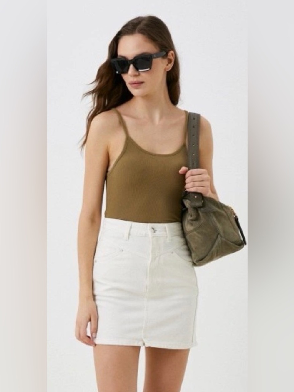 Lamoda NEOHIT White Denim Skirt